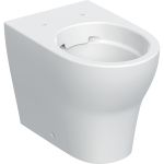 Inodoro al suelo de fondo profundo serie Geberit Selnova Premium, adosado a la pared, desagüe horizontal o vertical